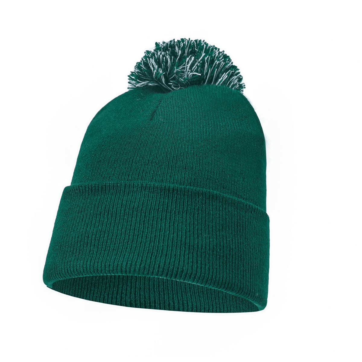 Plain Pom Pom Beanie Hats – 12 Pack