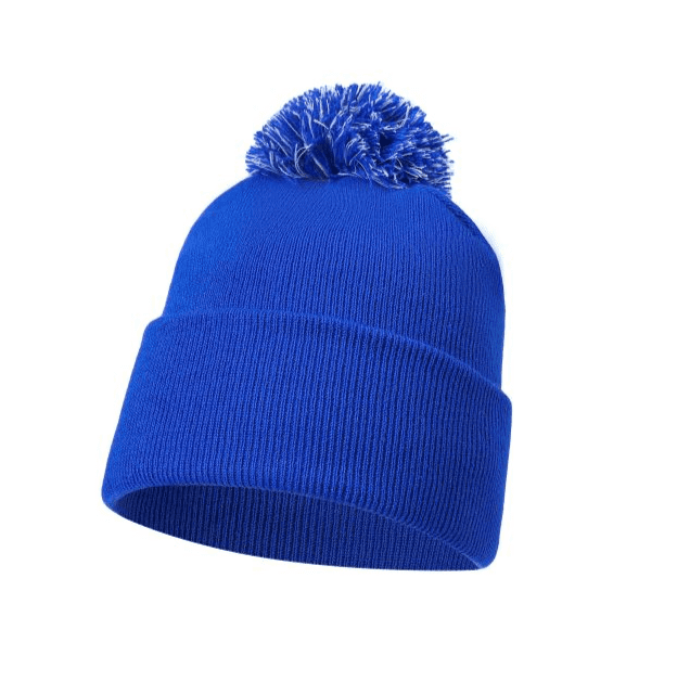 Plain Pom Pom Beanie Hats – 12 Pack