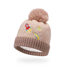Boys Winter Fur-Lined Space Pom Pom Beanie Hat – 12 Pack – 12 hats – Kids’ One Size