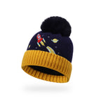 Boys Winter Fur-Lined Space Pom Pom Beanie Hat – 12 Pack – 12 hats – Kids’ One Size