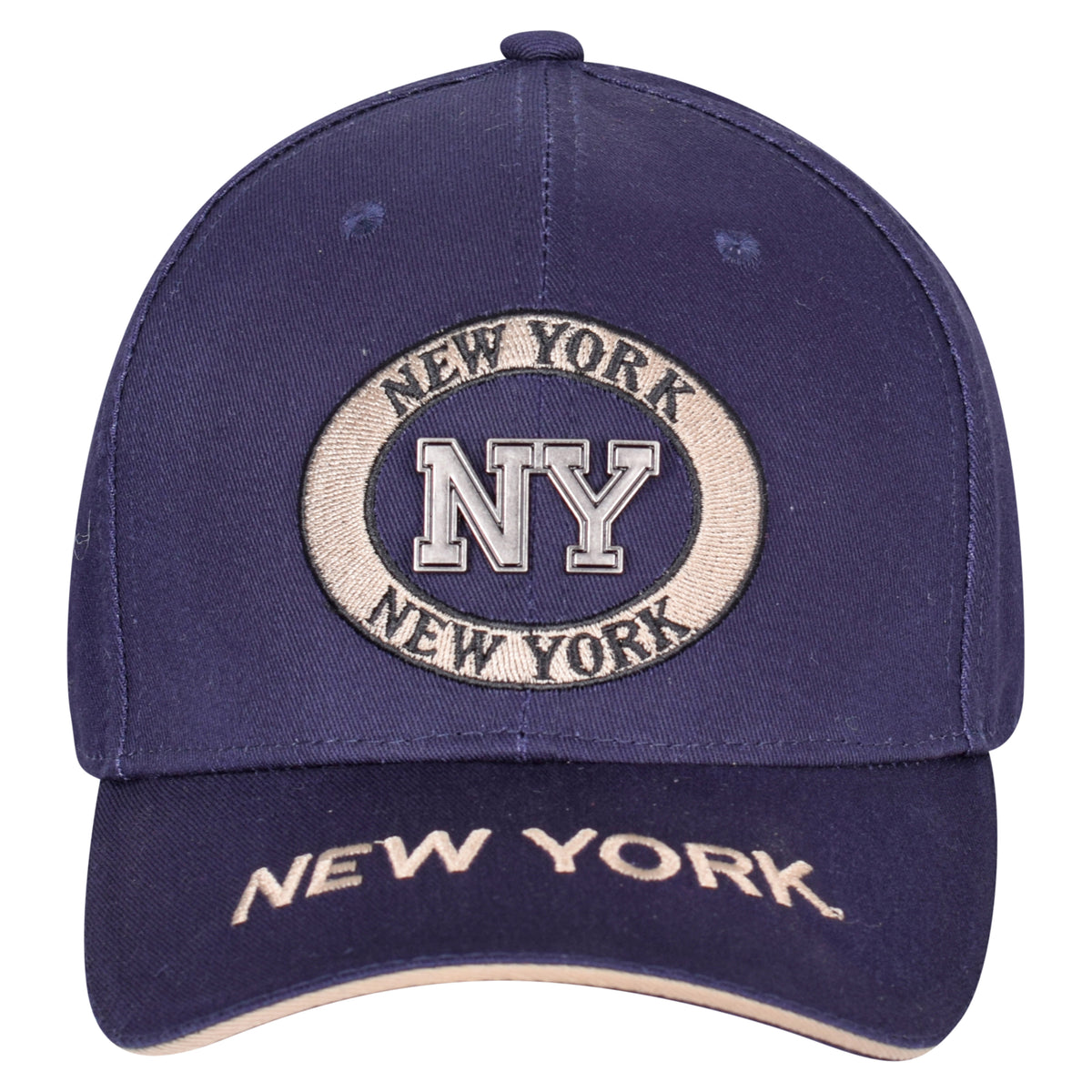 New York Metal Badge Cap – Navy Blue