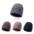 Men’s Houndstooth Fur-Lined Premium Beanie Hat – 12 Pack – 12 hats – One Size (58–62 cm)
