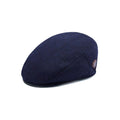 One Size Navy Herringbone Flat Hat – One Size (57–61 cm)