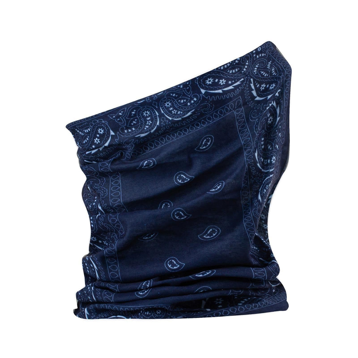 Paisley Neck Tube Face Protector – 12 Pack – Navy Blue