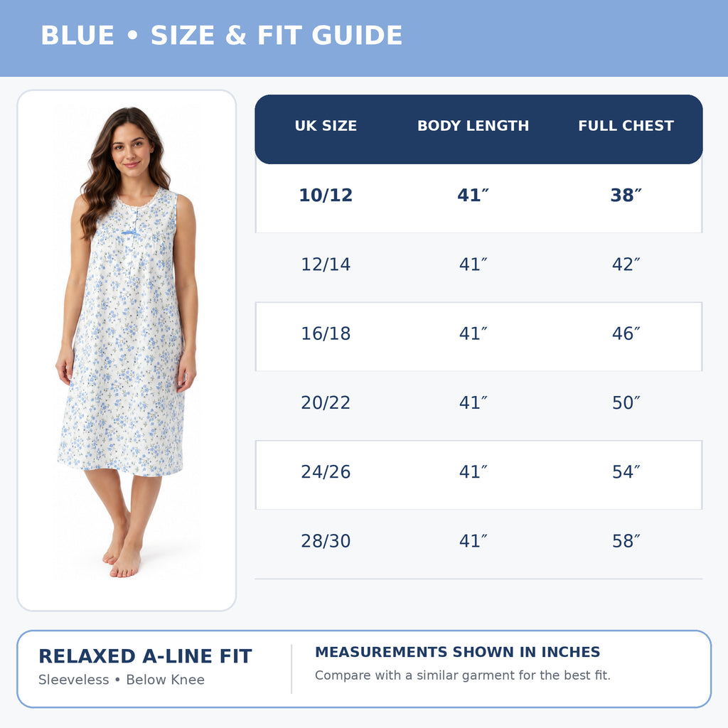 Lamros LR16 size guide showing six UK sizes from 10/12 to 28/30, 41-inch body length and chest measurements