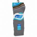 Pack A contains three pairs of socks in grey, taupe and olive